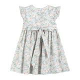 Smocked Flutter Dress - Floral