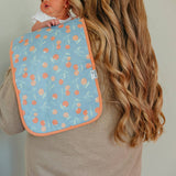 3 Pack Premium Burp Cloths - Clementine