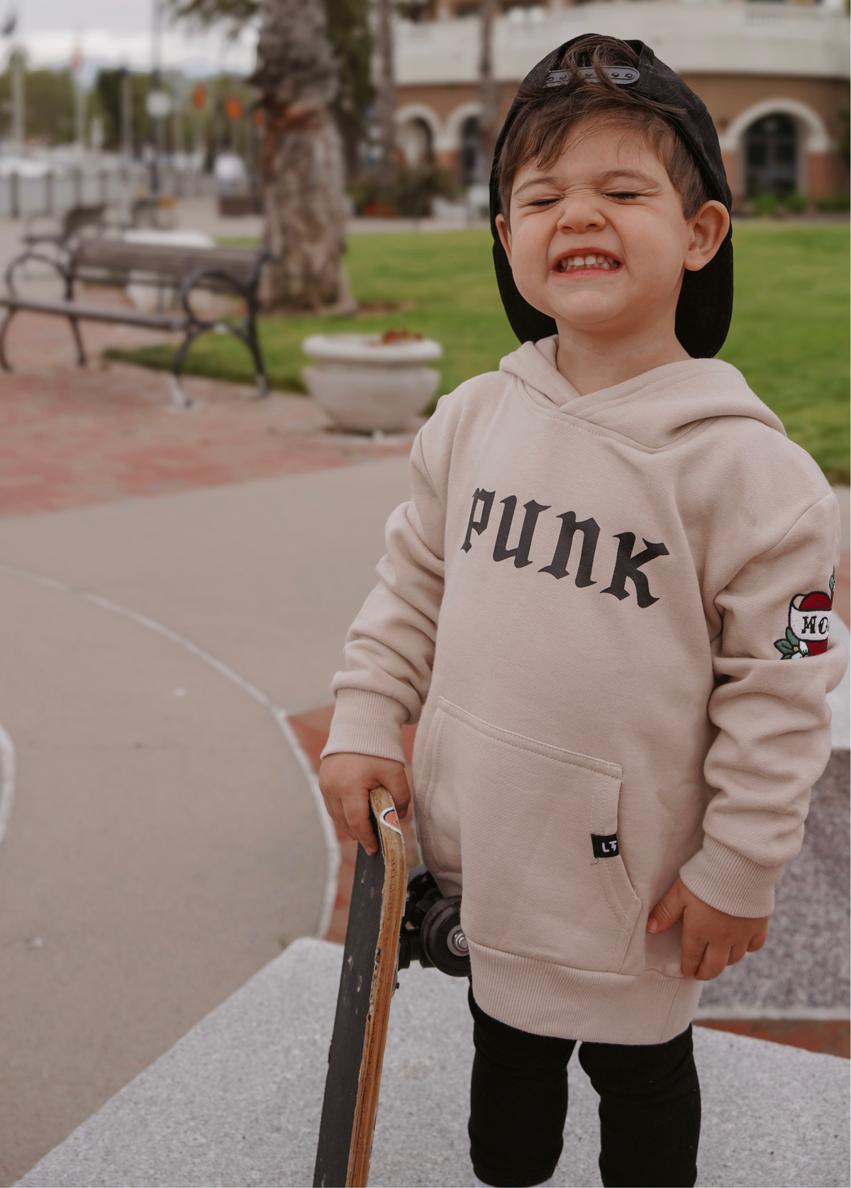 PUNK Hoodie Brown