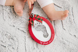 Babyprints Holiday Photo Ornament with Clean-Touch Ink Pad