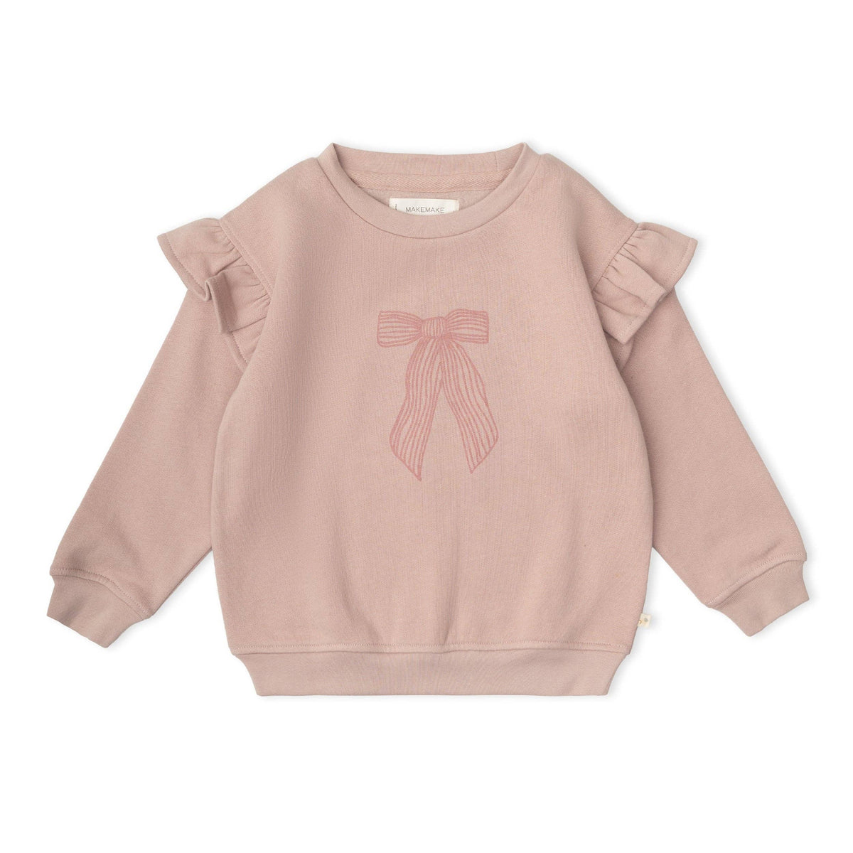 Org. Ruffle Sweatshirt - Bow