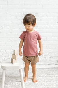 Organic Baby and Kids Havana Short - Truffle