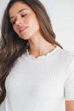 Ribbed SS T-Shirt Maternity