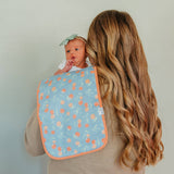 3 Pack Premium Burp Cloths - Clementine