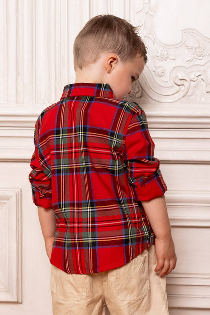 John Shirt in Holiday Plaid