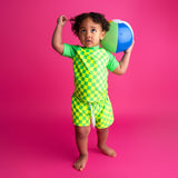 Neon Green Rash Guard Top