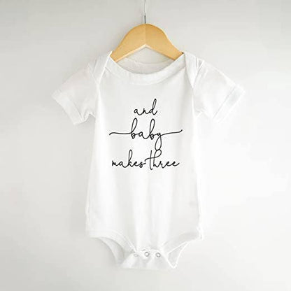 Baby Makes Three Onesie