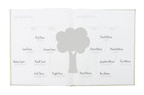 Linen Baby Memory Book and Ink Pad - Ivory