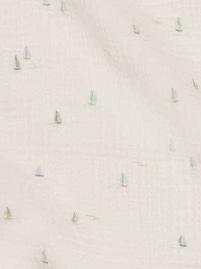 Muslin Swaddle Blanket - Marina / Sea + Dune