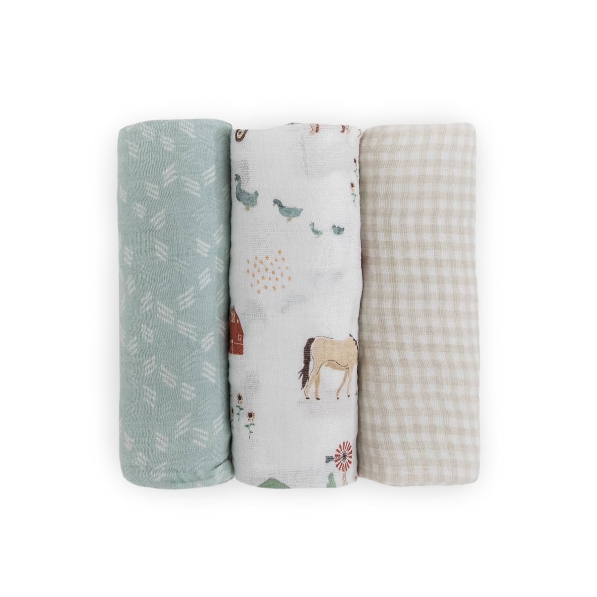 Cotton Muslin Swaddle 3 Pack