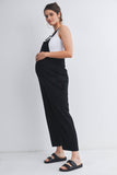 Black Adjustable Overalls Maternity