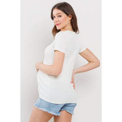 Ribbed SS Top Maternity
