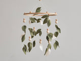 ChilDreams - Baby Forest Mobile, Green Floral Nursery Mobile Shower Gift