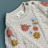 Floral Embroidered Sweater