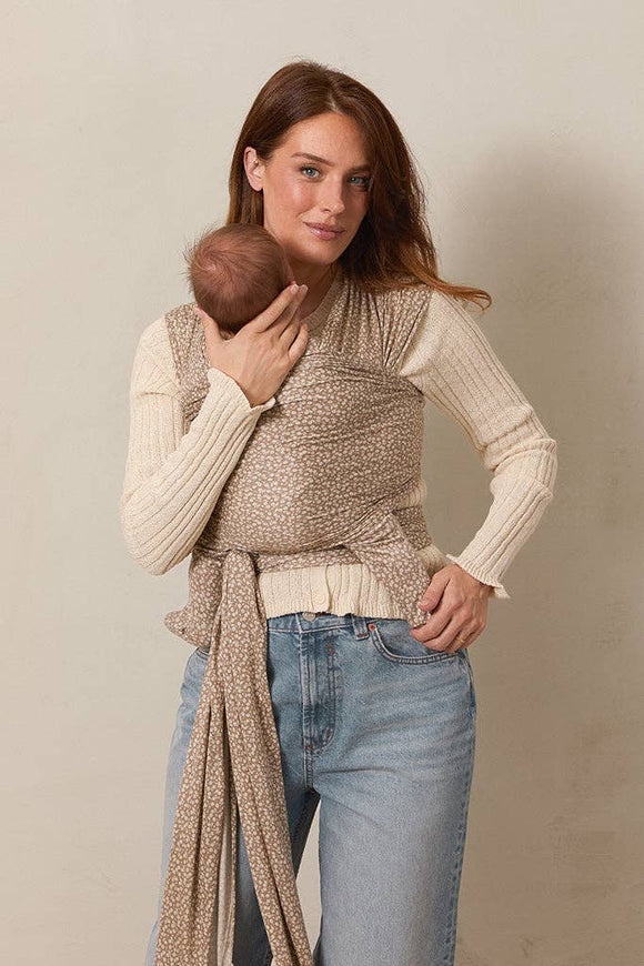 Solly Baby - Cream Floral Wrap