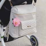 Luli Bebe - Monaco Diaper Bag | Pearl White