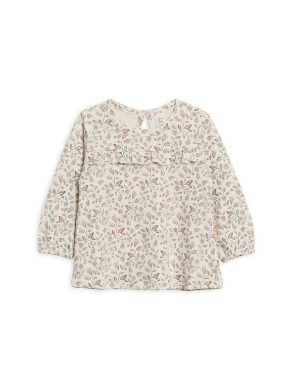 Colored Organics - Sorren Ruffle LS Top - Yuma Floral