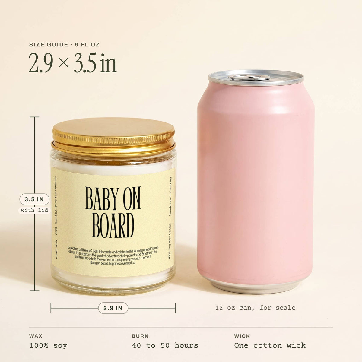 Baby on Board Candle