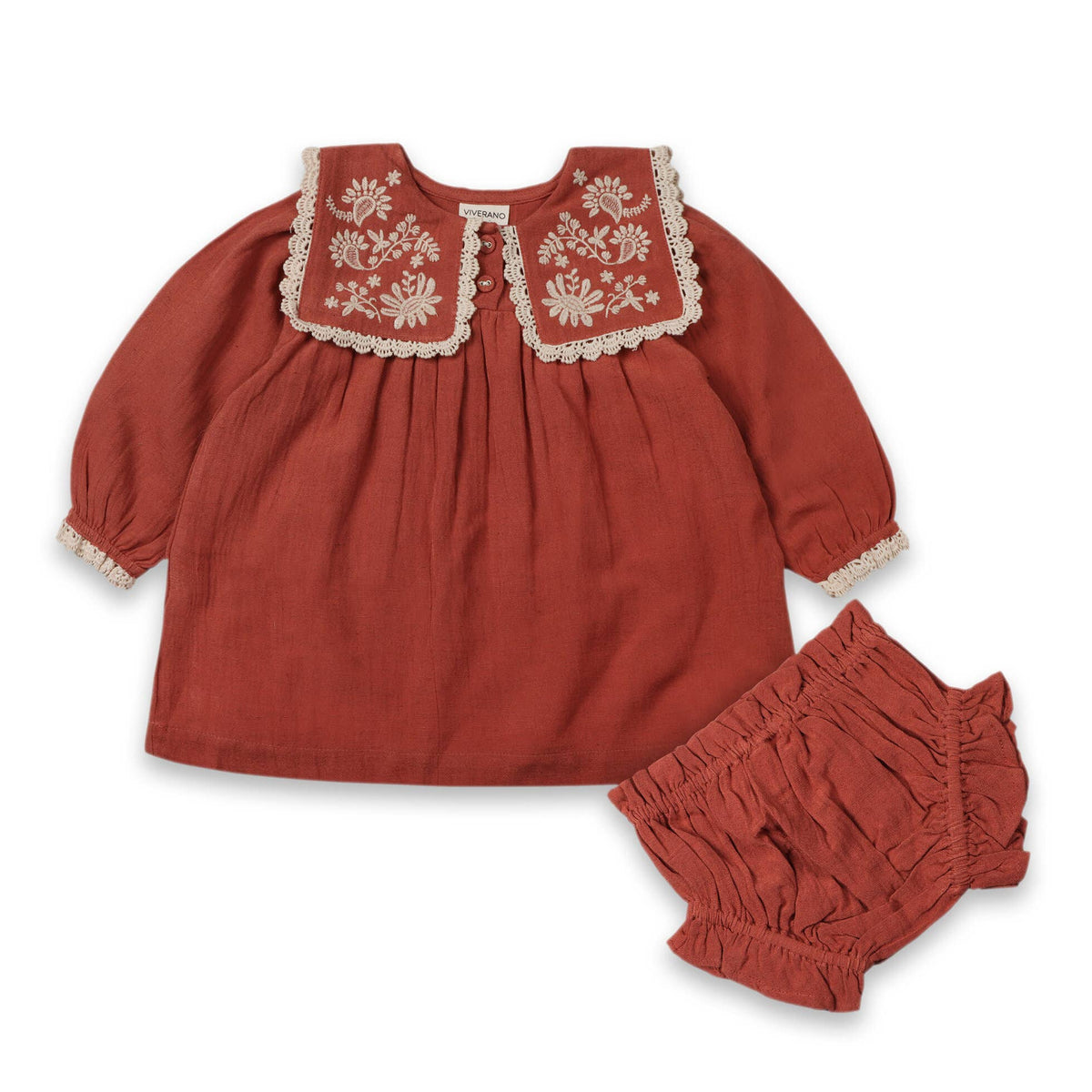 Embroidered Dress Set - Sienna