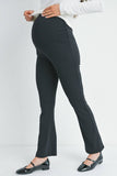 Black Flare Knit Pants Maternity