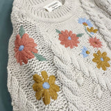 Floral Embroidered Sweater