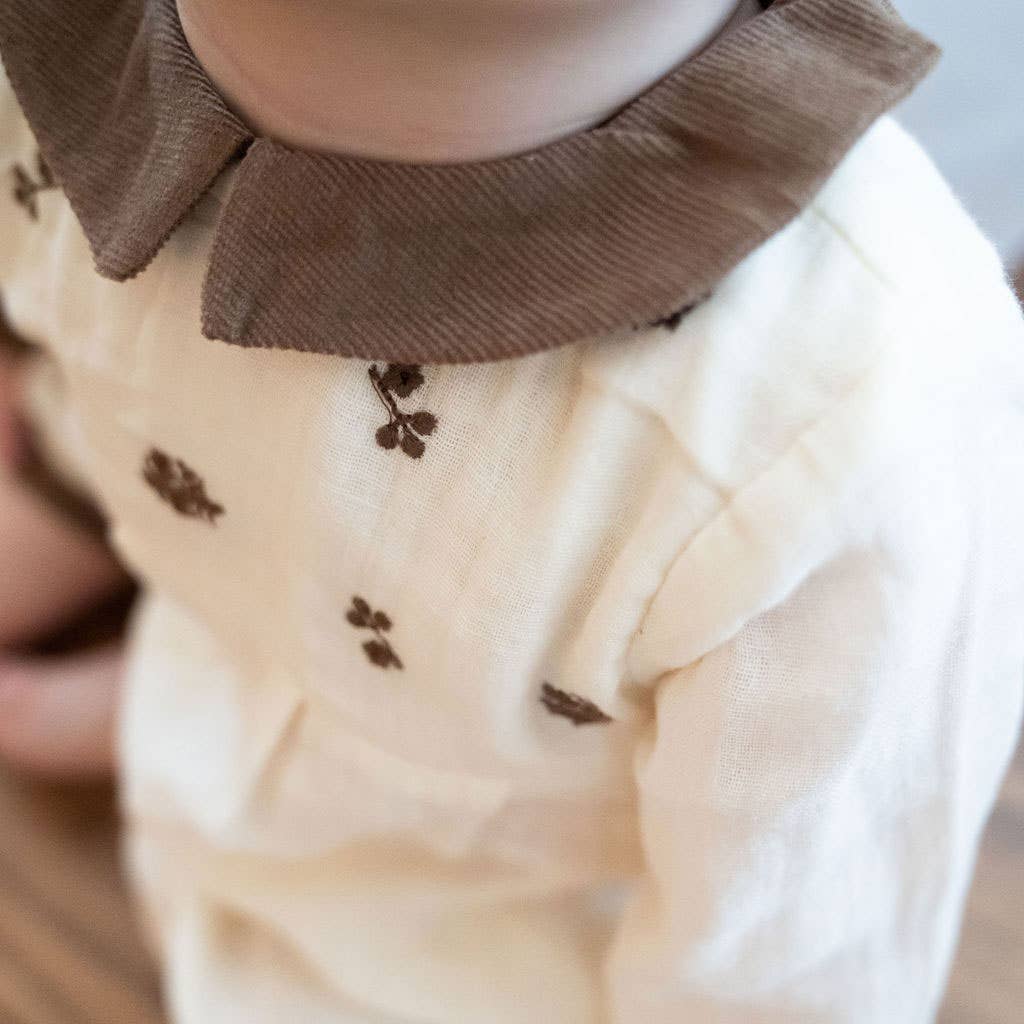 Embroidered Muslin Jumpsuit