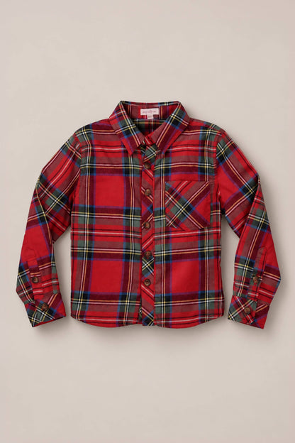 John Shirt in Holiday Plaid