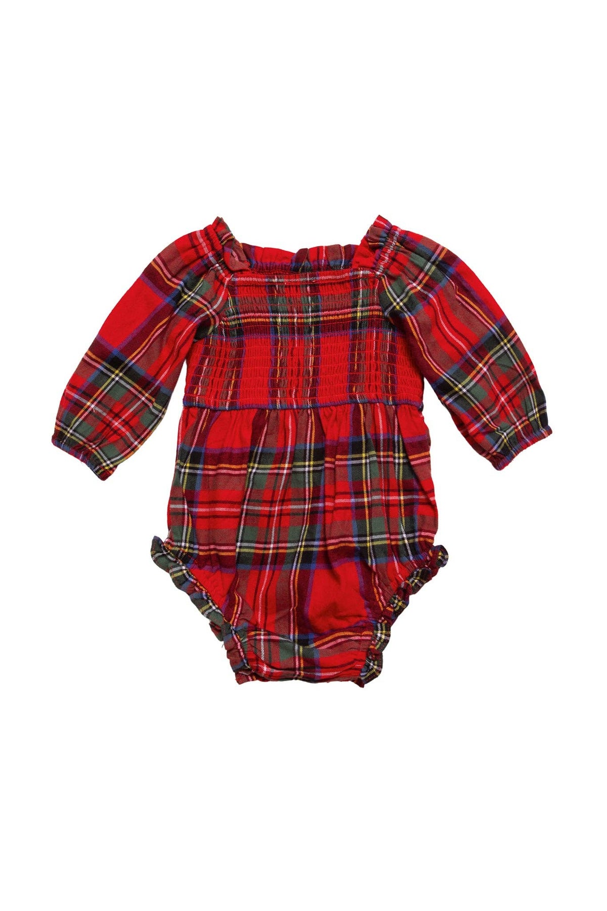 ICC Madeline Romper - Holiday Plaid