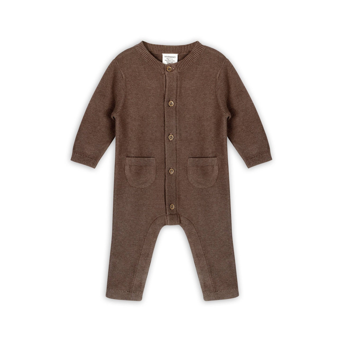 Chunky Knit Jumpsuit - Cocoa