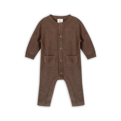 Chunky Knit Jumpsuit - Cocoa