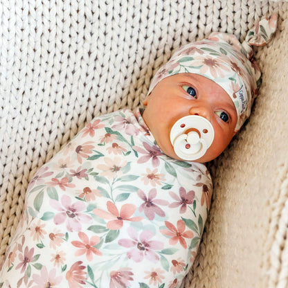 Knit Swaddle Blanket - Natalie