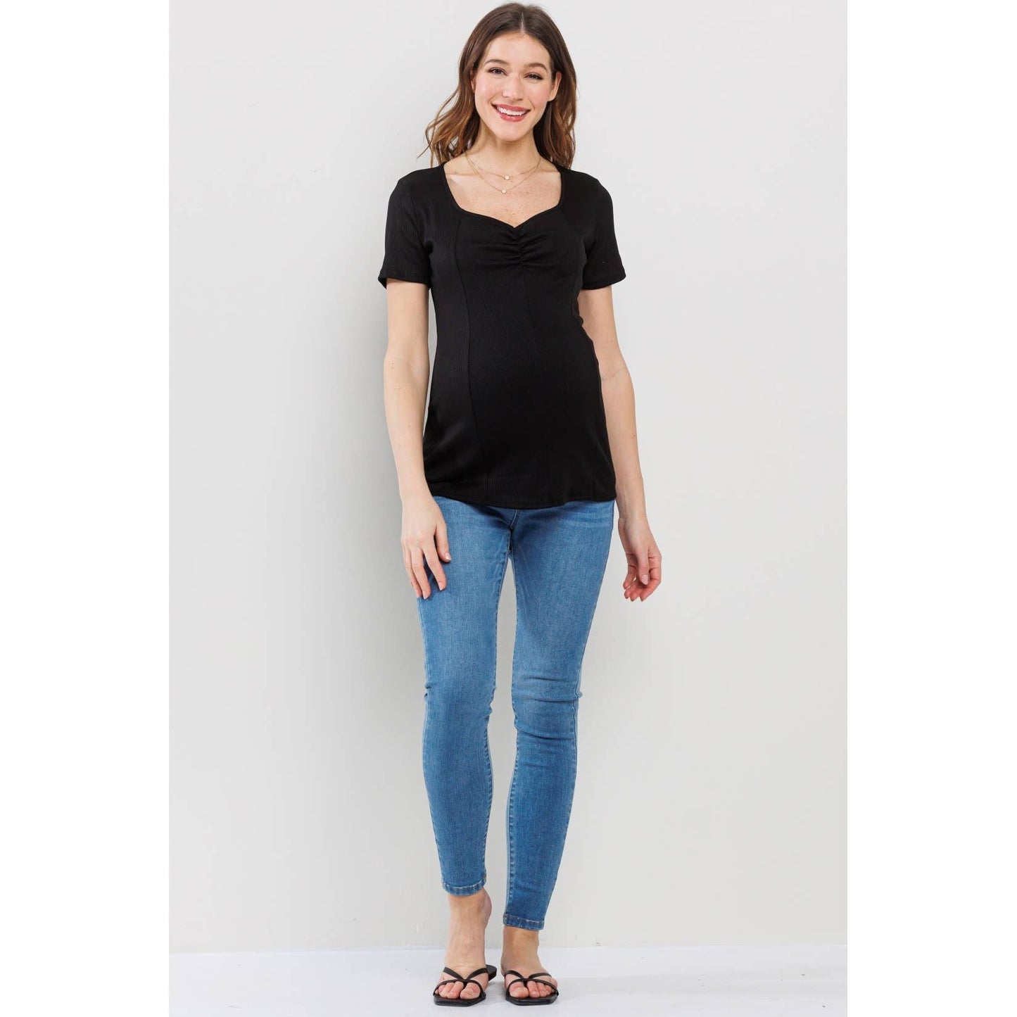 Ribbed SS Top Maternity