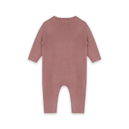 Chunky Knit Jumpsuit - Mauve