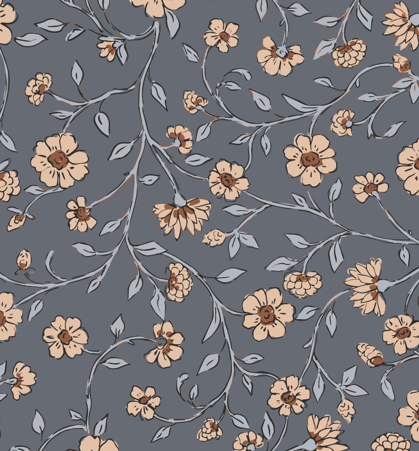 Cottage Floral Zip Pajamas