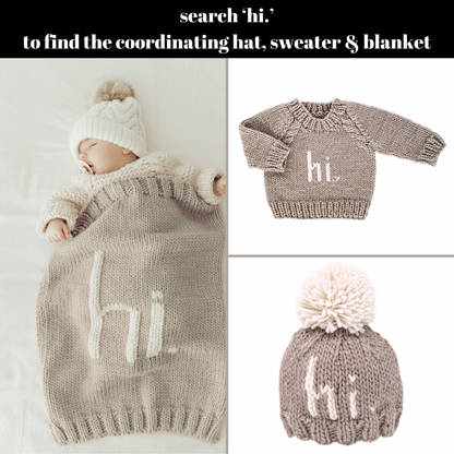 Knit Sweater Pebble - Hi.