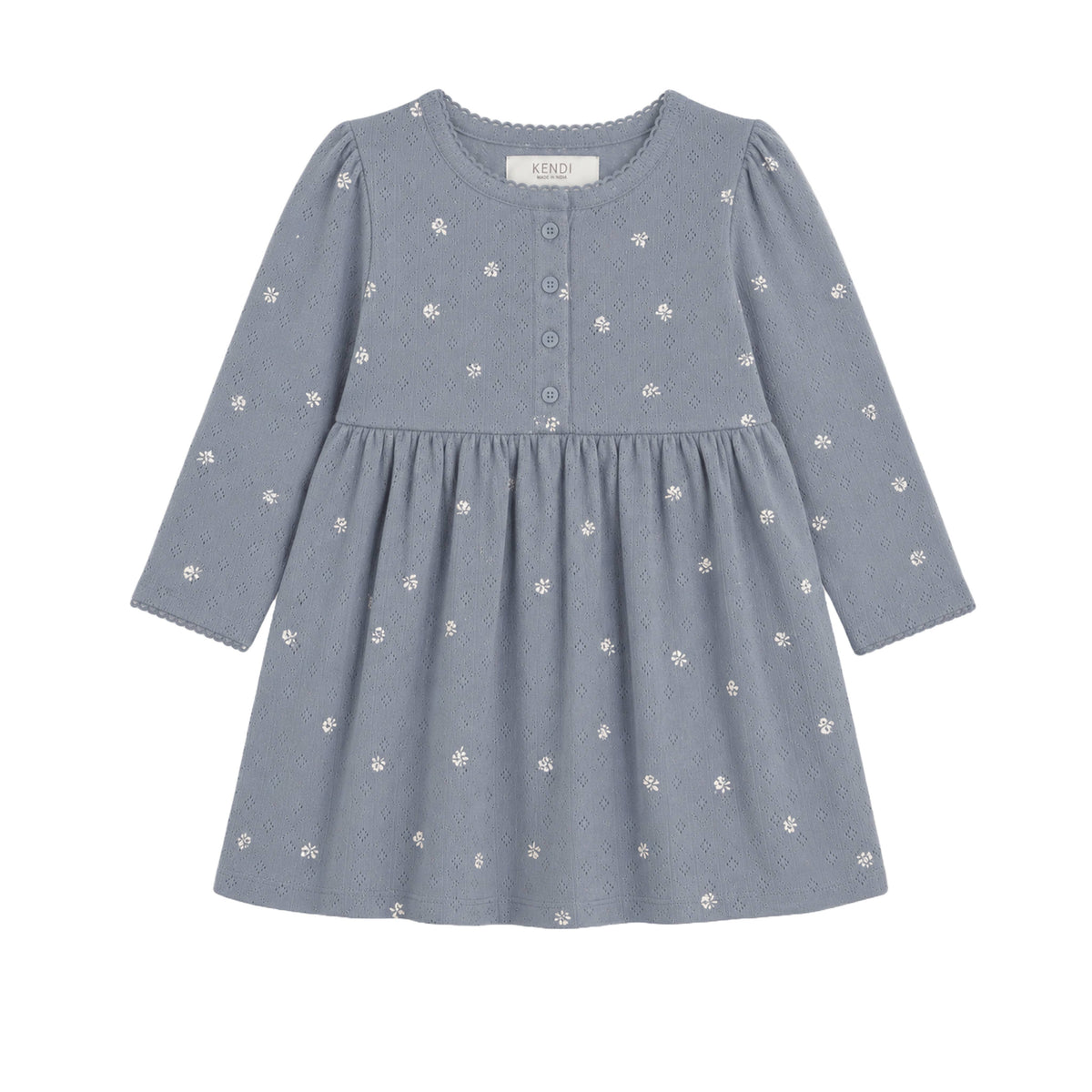Long Sleeve Dress - Macy Blue