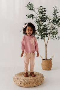 babysprouts - Ruffle Joggers - Blush