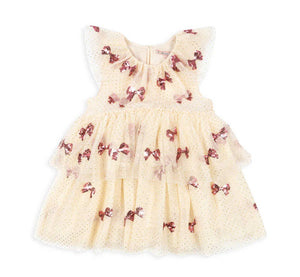Sequin Bow Tulle Dress