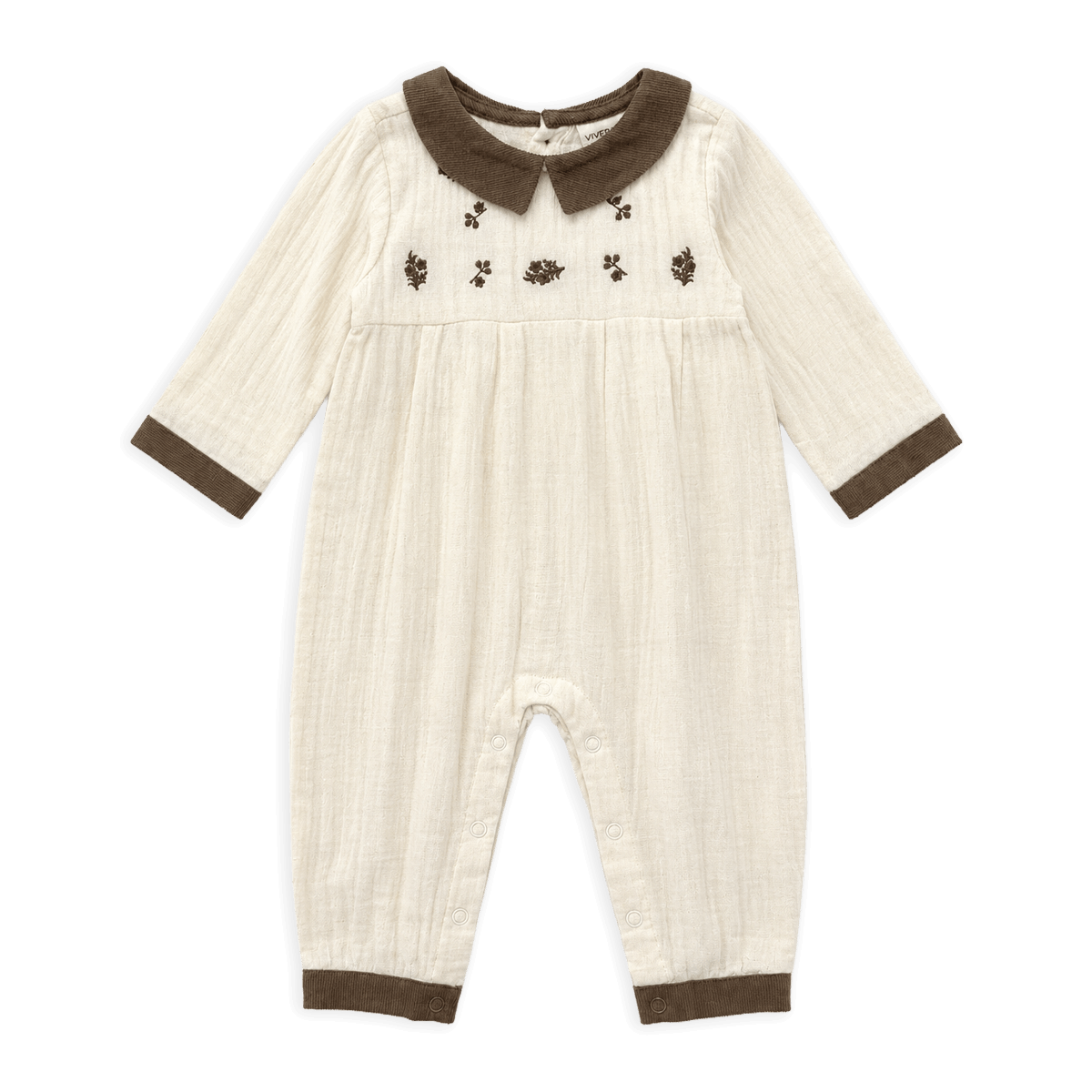 Embroidered Muslin Jumpsuit