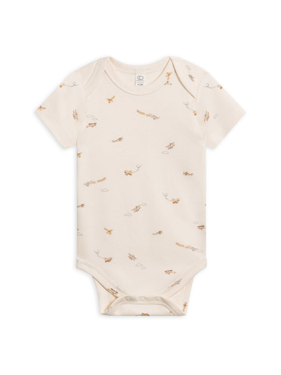 Organic Baby Afton Bodysuit - Airplane