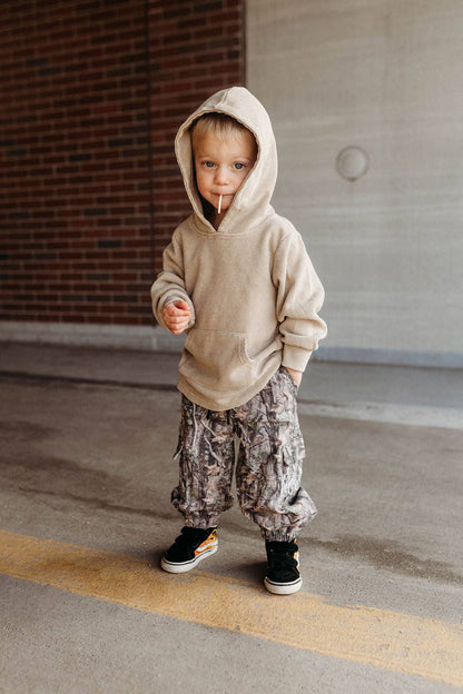 SAND WASHED • WAFFLE HOODIE