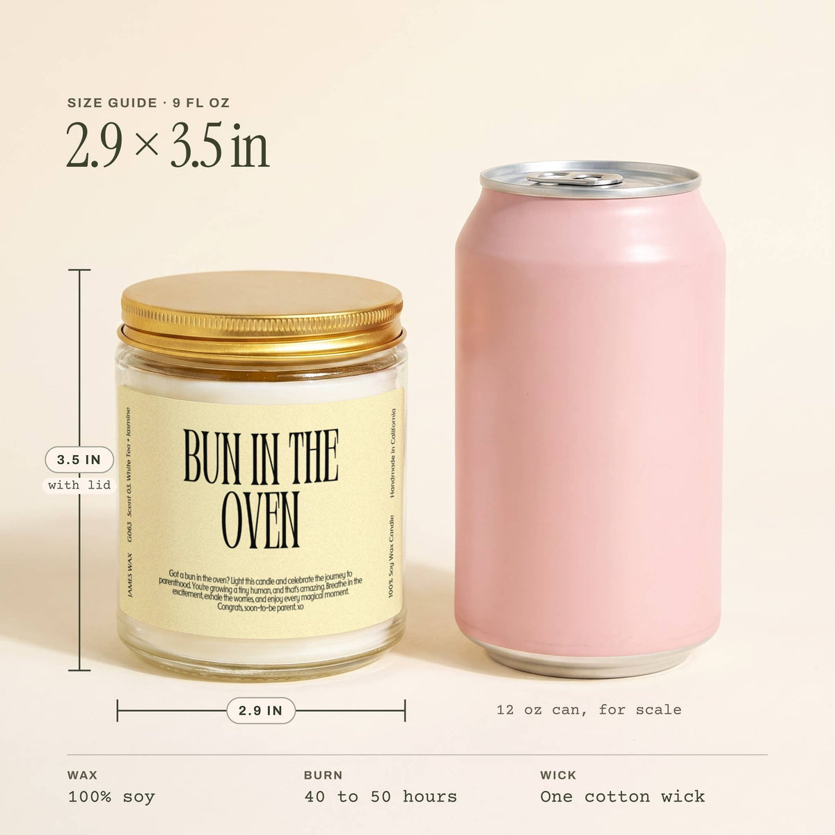 Bun in the Oven Candle