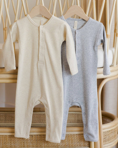 Ribbed Jumpsuit - Dusty Blue