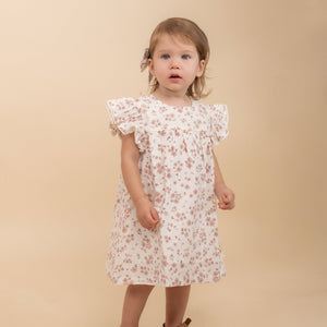 Organic Flutter Dress - Petit Floral