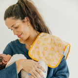 3 Pack Premium Burp Cloths - Clementine