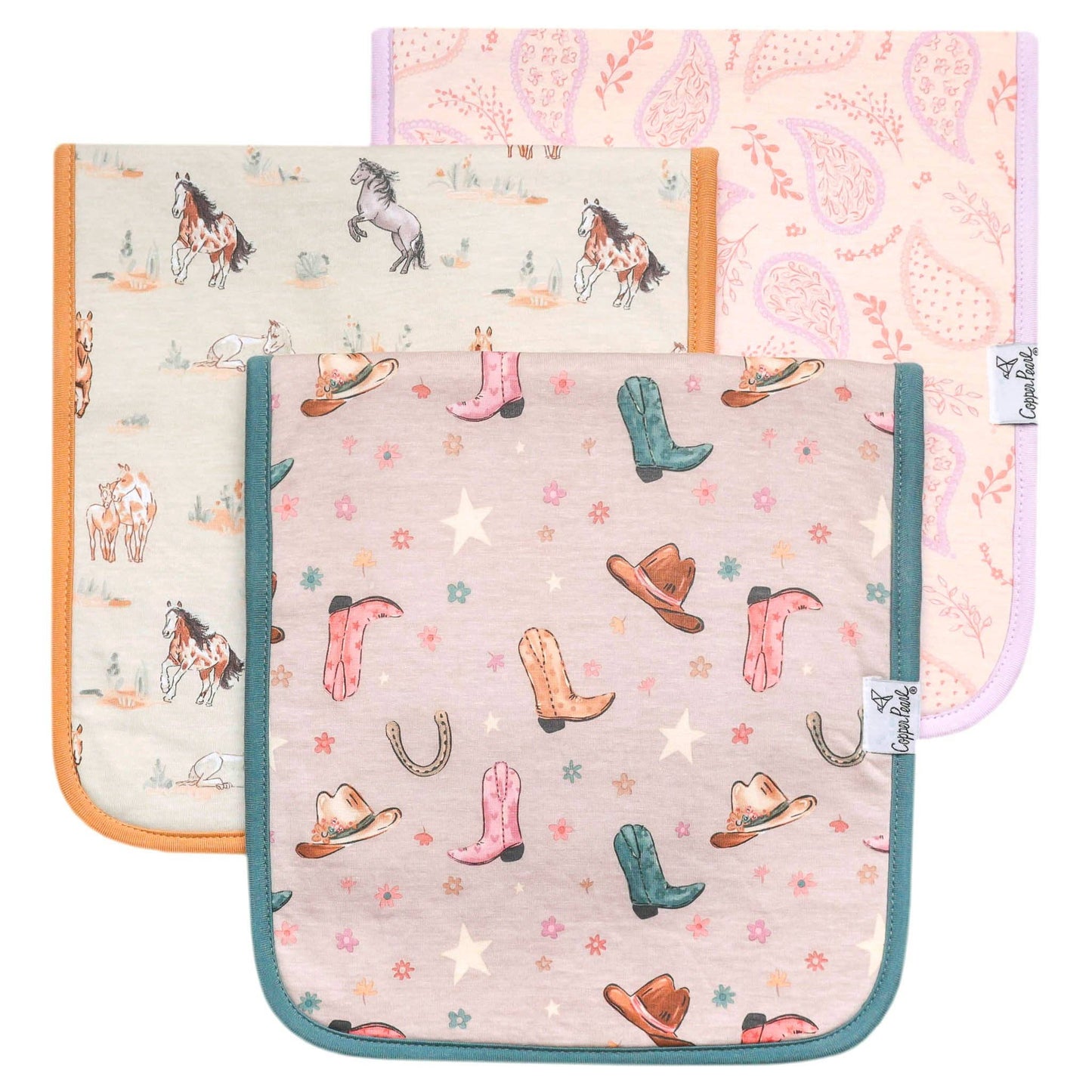 Premium Burp Cloths - Cheyenne