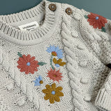 Floral Embroidered Sweater