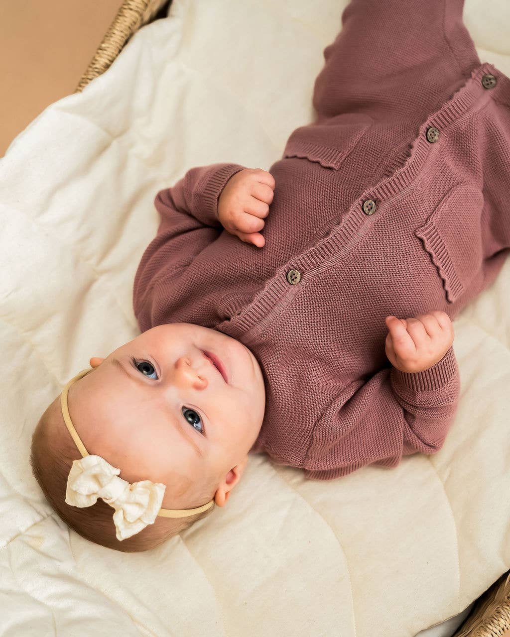 Chunky Knit Jumpsuit - Mauve
