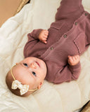 Chunky Knit Jumpsuit - Mauve