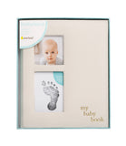 Linen Baby Memory Book and Ink Pad - Ivory